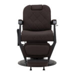 Sillón De Barbero Gabbiano Bruno Con Estructura Negra Marrón 1