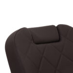Sillón De Barbero Gabbiano Bruno Con Estructura Negra Marrón 10