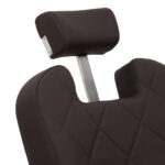 Sillón De Barbero Gabbiano Bruno Con Estructura Negra Marrón 11