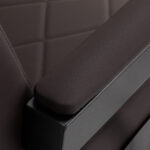 Sillón De Barbero Gabbiano Bruno Con Estructura Negra Marrón 17
