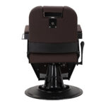 Sillón De Barbero Gabbiano Bruno Con Estructura Negra Marrón 2