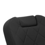 Cadeira de barbeiro Gabbiano Bruno com estrutura preta Preto 10