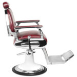 Sillón De Barbero Gabbiano Estilo Moto Burdeos 1