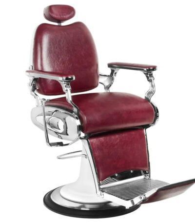 Gabbiano Motorcycle Style Barber Chair Bordeaux