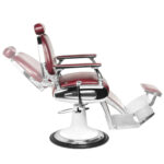 Sillón De Barbero Gabbiano Estilo Moto Burdeos 3