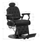 Sillón De Barbero Gabbiano Francesco Black Negro 14
