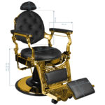 Sillón De Barbero Gabbiano Giulio Gold Black 5
