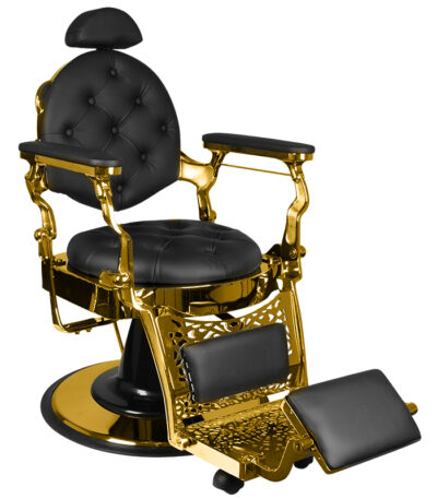 Barber Chair Gabbiano Giulio Gold Black