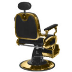Sillón De Barbero Gabbiano Grancesco Negro Y Dorado 1
