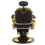 Sillón De Barbero Gabbiano Grancesco Negro Y Dorado 2