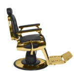 Sillón De Barbero Gabbiano Grancesco Negro Y Dorado 3