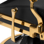 Cadeirão para barbeiro Gabbiano Leonardo Black Gold 8