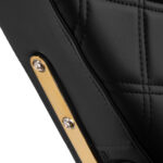 Cadeirão para barbeiro Gabbiano Leonardo Black Gold 12