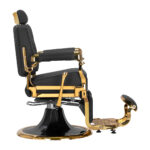 Cadeirão de barbeiro Gabbiano Leonardo Black Gold 3