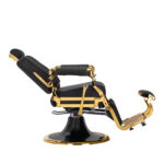 Cadeirão de barbeiro Gabbiano Leonardo Black Gold 4