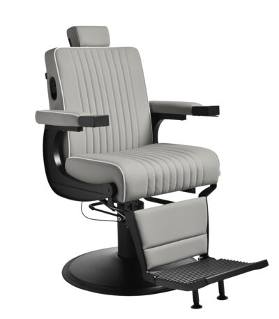 Gabbiano Levi Barber Chair With Black Grey Frame No Seams On The Back