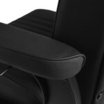 Sillón De Barbero Gabbiano Levi Con Estructura Negra Sin Costuras En La Parte Trasera 5
