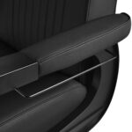 Sillón De Barbero Gabbiano Levi Con Estructura Negra Sin Costuras En La Parte Trasera 6