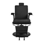Sillón De Barbero Gabbiano Levi Con Estructura Negra Sin Costuras En La Parte Trasera 1