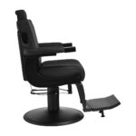 Sillón De Barbero Gabbiano Levi Con Estructura Negra Sin Costuras En La Parte Trasera 3