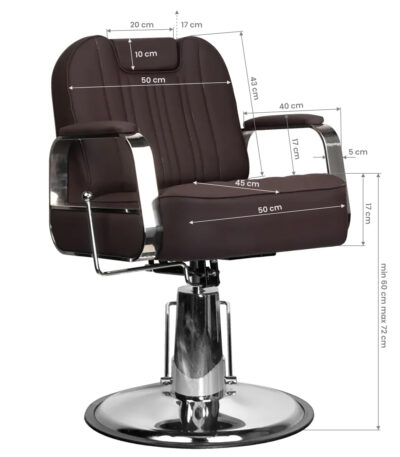 Gabbiano Brown Stern Barber Chair