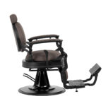 Sillón De Barbero Gabbiano Niccolo Marrón Sin Botones 3