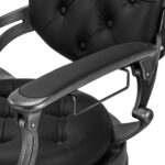 Sillón De Barbero Gabbiano Niccolo Negro 9