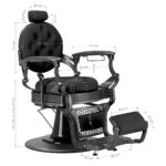 Sillón De Barbero Gabbiano Niccolo Negro 15