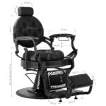 Sillón De Barbero Gabbiano Niccolo Negro 17