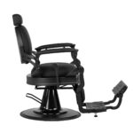 Sillón De Barbero Gabbiano Niccolo Negro Sin Botones 3