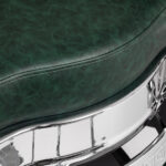 Sillón De Barbero Gabbiano President Verde Cromado 6
