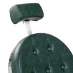 Sillón De Barbero Gabbiano President Verde Cromado 12