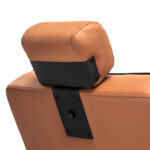 Sillón De Barbero Gabbiano Visionerio Marrón Claro 13