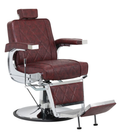 Sillón De Barbero Hair System Bm88066 Burdeos