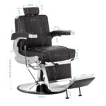 Sillón De Barbero Hair System Bm88066 Marrón 13