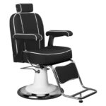 Black Barber Chair Gabbiano Amadeo