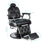 Sillón De Barbero Negro Gabbiano Pietro 6