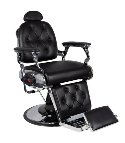 Black Barber Chair Gabbiano Pietro