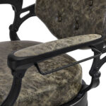 Sillón De Barbero President Old Leather Green 15