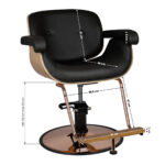 Sillón De Barbero Veneciano Negro Gabbiano 5