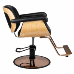 Sillón De Barbero Veneciano Negro Gabbiano 1