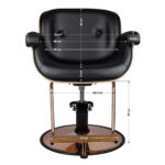 Sillón De Barbero Veneciano Negro Gabbiano 4