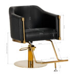Sillón De Peluquería Burgos Negro Oro 7
