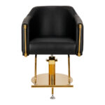 Sillón De Peluquería Burgos Negro Oro 2