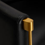 Sillón De Peluquería Burgos Negro Oro 4