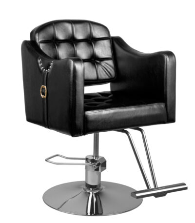 Hairdressing Chair With Hair System 0-90 Black