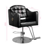 Sillón De Peluquería Con Hair System 0-90 Negro 4