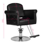 Sillón De Peluquería Con Hair System Hs69 Negro 4