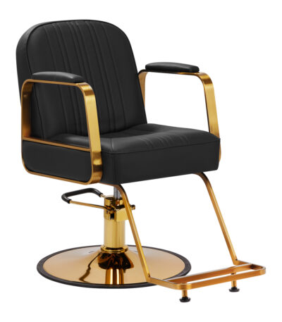 Hairdressing Chair Gabbiano Acri Gold And Black
