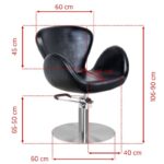 Sillón De Peluquería Gabbiano Amsterdam Negro 1